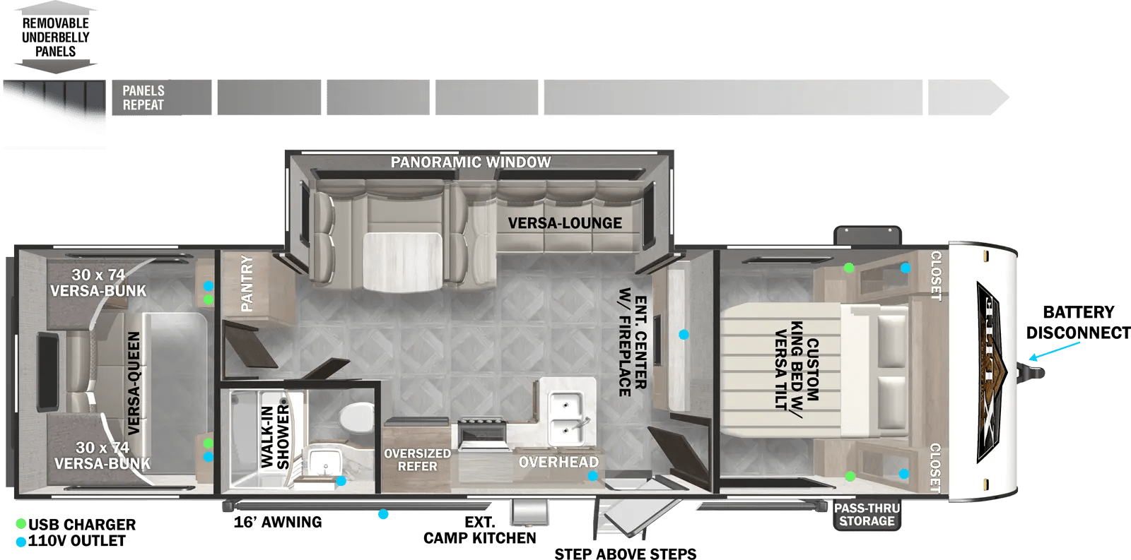 Wildwood XLite 28VBXL Floorplan Forest River RV